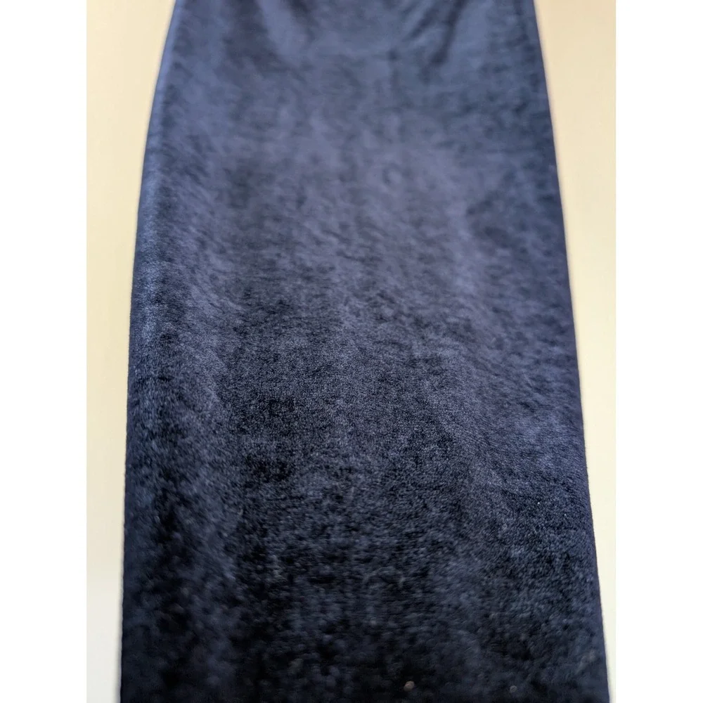 Velvet Maxi Skirt‎ Navy Blue Stretch Y2K Grunge Minimalist Gap Women's M Column